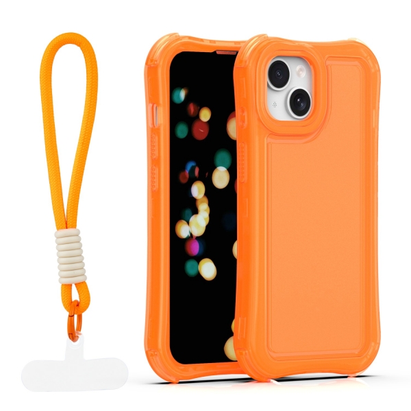 SENSO SPD SAFECASE with STRAP IPHONE 15 PRO orange backcover