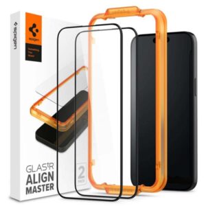 SPIGEN ALM FULL FACE TEMPERED GLASS IPHONE 15 PLUS black (2pcs)