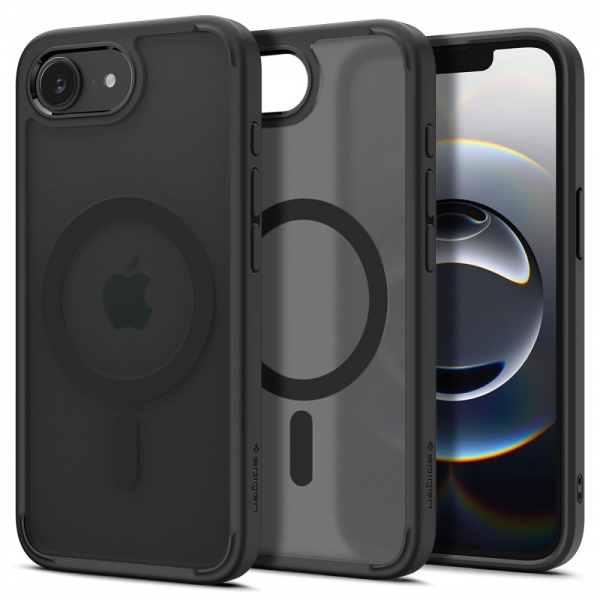SPIGEN ULTRA HYBRID COMBATIBLE WITH MAGSAFE IPHONE 16E / 17E frost black backcover