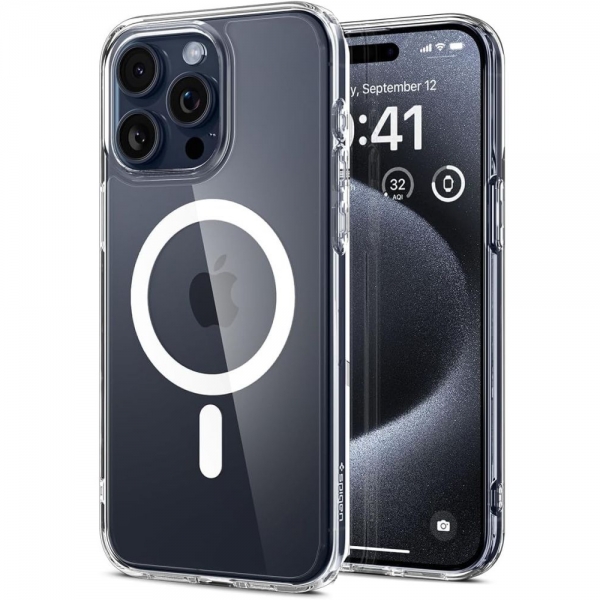 SPIGEN ULTRA HYBRID MAG IPHONE 15 PRO MAX white backcover