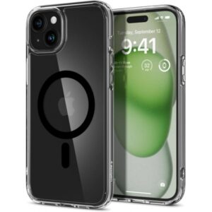 SPIGEN ULTRA HYBRID MAG IPHONE 15 PLUS black backcover