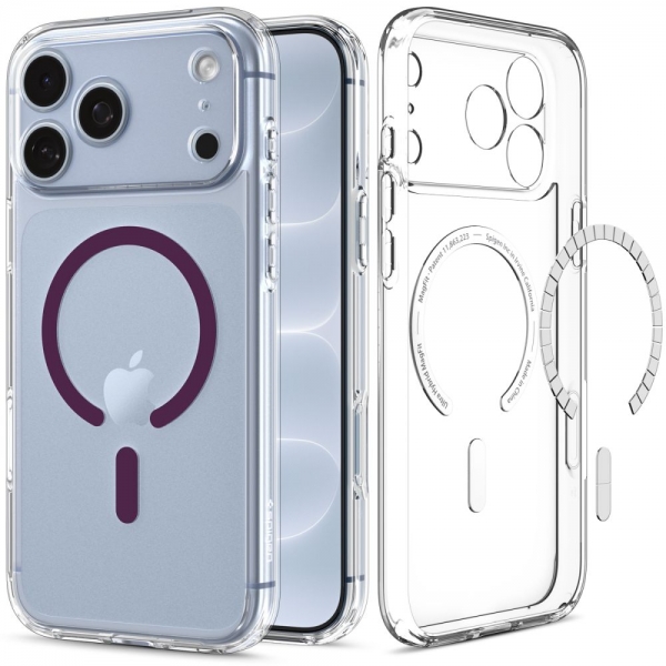 SPIGEN ULTRA HYBRID MAG IPHONE 17 PRO MAX / 18 PRO MAX clear burgundy backcover