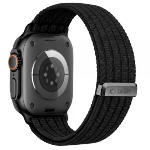 TECH-PROTECT REPLACMENT BAND NYLON SPORT FOR APPLE WATCH 8/9/10/11/SE/ULTRA (44/45/4649mm) black ora