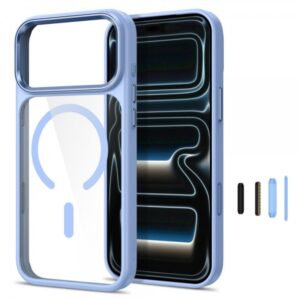 TECH-PROTECT MAGMAT MAGSAFE CC CASE IPHONE 17 PRO MAX / 18 PRO MAX light blue / clear backcover
