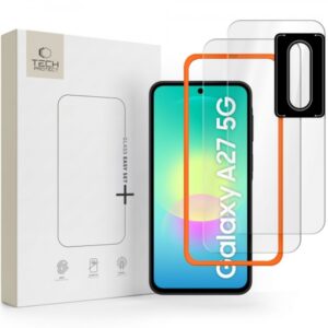 TECH-PROTECT TEMPERED GLASS EASY SET+ 3 PACK SAMSUNG A27 5G clear
