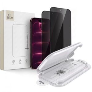 TECH-PROTECT PRIVACY GLASS FIT 2-PACK IPHONE 18 PRO with applicator