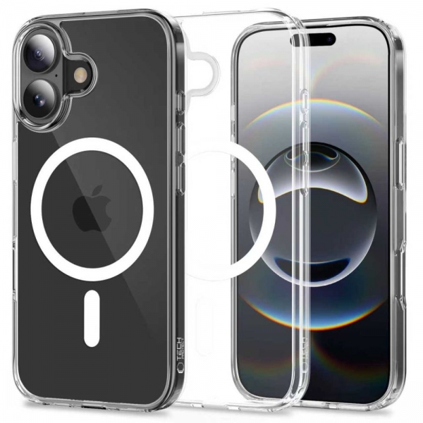 TECH-PROTECT FLEXAIR HYBRID MAGSAFE CASE IPHONE 17 clear backcover