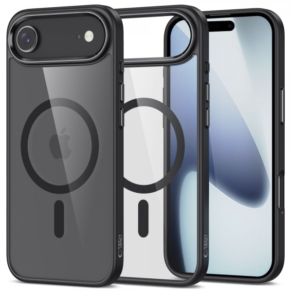 TECH-PROTECT MAGMAT MAGSAFE CASE IPHONE 17 AIR black clear backcover
