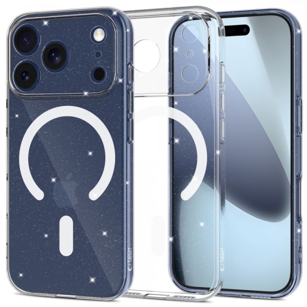 TECH-PROTECT FLEXAIR MAGSAFE CASE IPHONE 17 PRO MAX glitter backcover