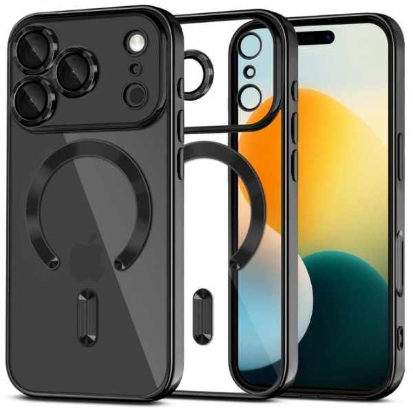 TECH-PROTECT MAGFLEX MAGSAFE CASE IPHONE 17 PRO shinny black backcover