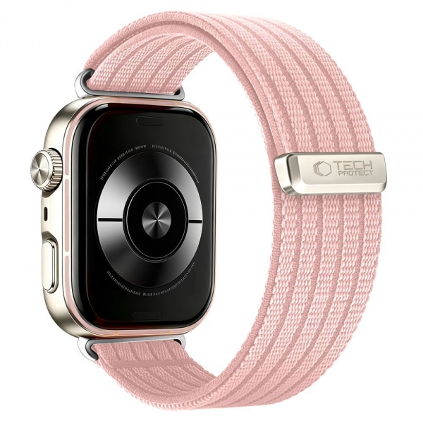 TECH-PROTECT REPLACMENT BAND NYLON FOR HUAWEI WATCH FIT 3 / 4 / 4 PRO / 5 / 5 PRO light pink