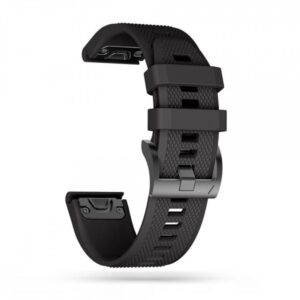 TECH-PROTECT REPLACMENT BAND SMOOTH FOR GARMIN FENIX 5 / 6 / 6 PRO / 7 black