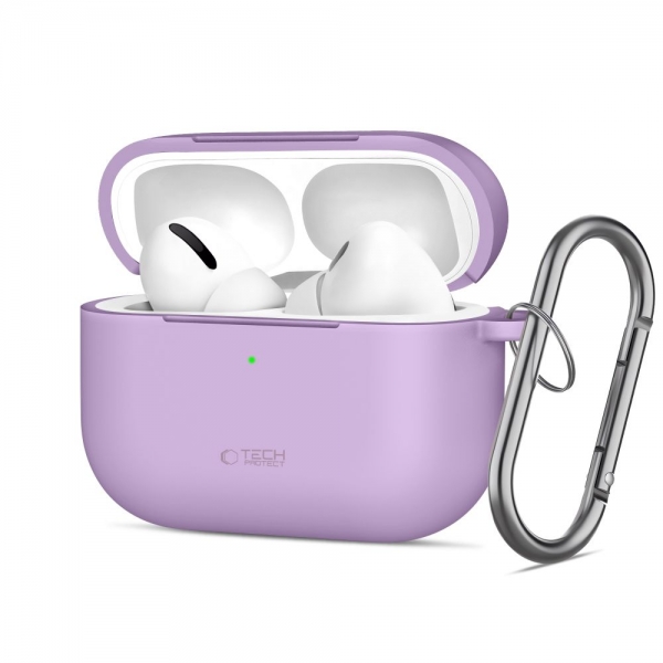 TECH-PROTECT SILICONE HOOK CASE FOR CASE APPLE AIRPODS PRO 3 lavender