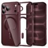 TECH-PROTECT MAGFLEX MAGSAFE CASE IPHONE 17 PRO / 18 PRO shinny burgundy backcover