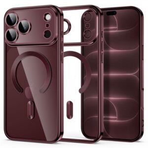 TECH-PROTECT MAGFLEX MAGSAFE CASE IPHONE 17 PRO / 18 PRO shinny burgundy backcover