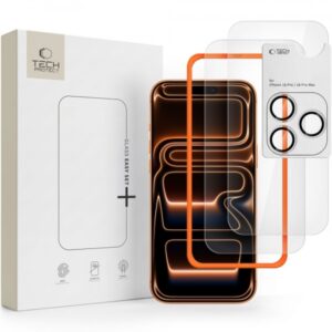 TECH-PROTECT TEMPERED GLASS EASY SET+ 3 PACK IPHONE 18 PRO clear