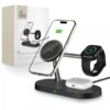 TECH-PROTECT QI WIRELESS CHARGER COMPATIBLE WITH MAGSAFE 3IN1 A12  black