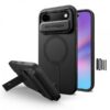 TECH-PROTECT KEVLAR AURA MAGSAFE CASE IPHONE 17 AIR black backcover