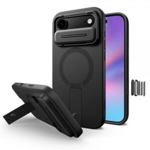 TECH-PROTECT KEVLAR AURA MAGSAFE CASE IPHONE 17 AIR black backcover