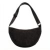 UNIVERSAL CORDUROY MOON BAG black