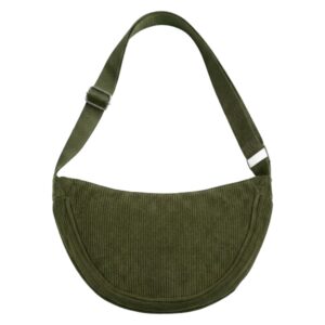 UNIVERSAL CORDUROY MOON BAG green