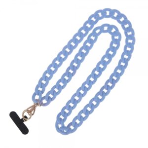 UNIVERSAL NECK STRAP CHAIN FOR PHONES 1.2m matte light blue