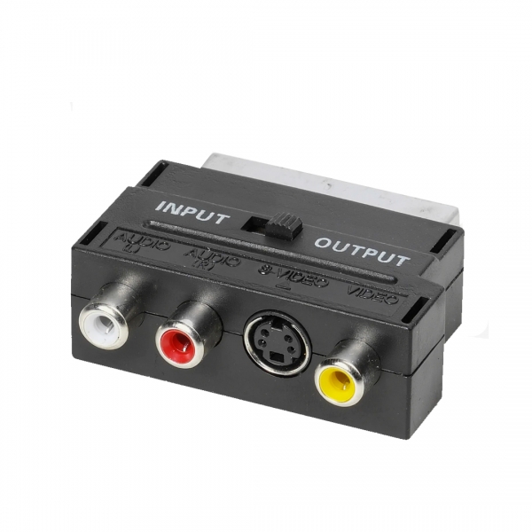 VIVANCO ADAPTER SCART TO 3 X RCA / S VIDEO MINI DIN