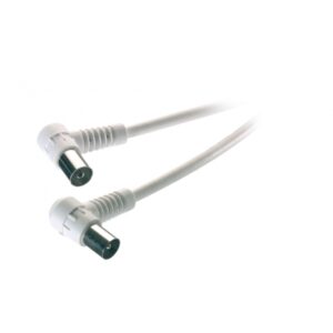 VIVANCO ANTENNA CABLE ANGLE CONNECTORS 90dB 3m white