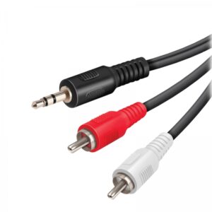 VIVANCO AUDIO CONNECTION 3.5mm JACK CABLE to 2x RCA 5m black
