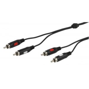 VIVANCO AUDIO CONNECTION CABLE 2x RCA to 2x RCA 15m black