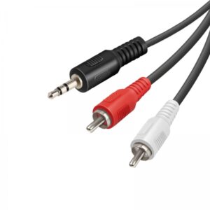 VIVANCO AUDIO CONNECTION 3.5mm JACK CABLE to 2x RCA 1.5m black