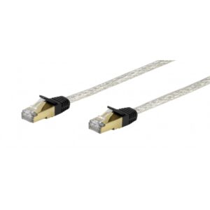 VIVANCO CAT6 UTP NETWORK ETHERNET CABLE RJ45 10m GOLDEN CONTACTS transparent