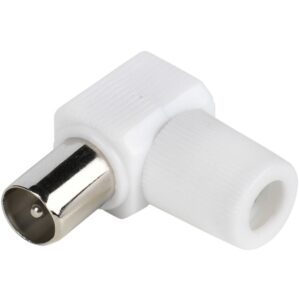 VIVANCO COAX ANGLED PLUG white
