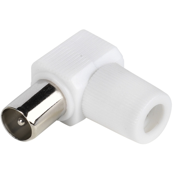 VIVANCO COAX ANGLED PLUG white