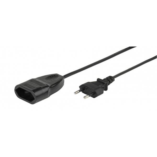 VIVANCO EURO EXTENSION CABLE WITH SHUTTER 5M black