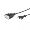 VIVANCO EURO EXTENSION CABLE  ITALIAN PLUG 5M black