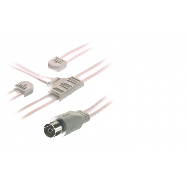 VIVANCO FM ANTENNA 75ohm 0.5m COAX SOCKET