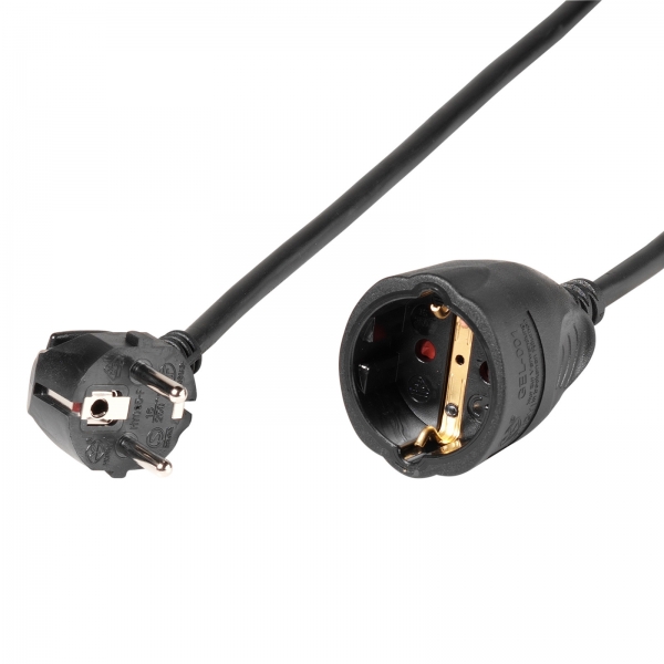 VIVANCO SCHUKO EXTENSION 1.5mm 3M black