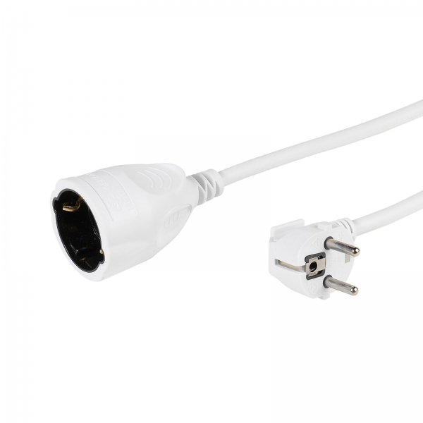 VIVANCO SCHUKO EXTENSION LEAD 5m white