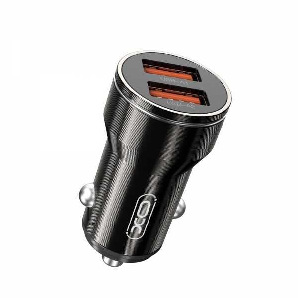 XO CAR CHARGER CC48 2X PORTS 2.4A black