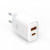 XO TRAVEL CHARGER CE12 2 PORTS USB / TYPE C PD 20W QC3.0 white